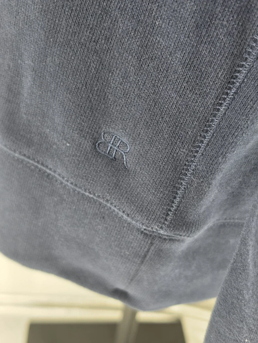 Banana Republic Navy Quarter Zip Pullover Sweatshirt Mock Neck Large